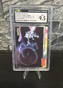 CGC 9.5 Pokemon TCG Topps Psychic Showdown Mewtwo Strikes Back-33 (2nd Print) - Image 1