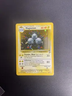 Pokemon TCG Magneton Base Set 2 Holo Unlimited Rare Super Clean - Image 1