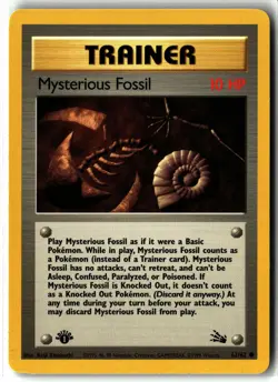 1999 Mysterious Fossil ⭐ 62/62 1st Edition Vintage WOTC Fossil Pokemon NM/LP - Image 1