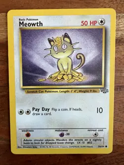 Pokemon Meowth Jungle 56/64 Regular Unlimited Common - Image 1