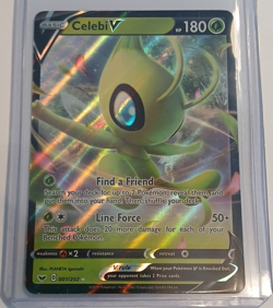 Pokemon TCG Celebi V Holo Swsh01 Sword & Shield 001/202 UR ENG 180 HP - Image 1