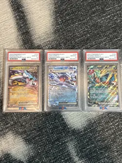 PSA 10 Sequential Set Play Pokemon Promos Raging Bolt, Roaring Moon, Garchomp EX - Image 1