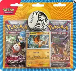 Pokemon TCG *Scarlet & Violet + Paldea Evolved Blister Pack Pawmot - *New* - Image 1