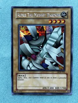 Konami Yugioh Alpha the Magnet Warrior DOR-001 Unlimited Secret Rare 1400/1700 - Image 3