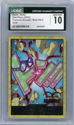 2025 One Piece Don!! Koby Gold - Premium Booster: Best Vol. 2 - CGC 10 - Image 1