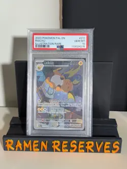 Pokemon Sv02: Paldea Evolved Raichu Holo Illustration Card 211/193 PSA 10 - Image 1