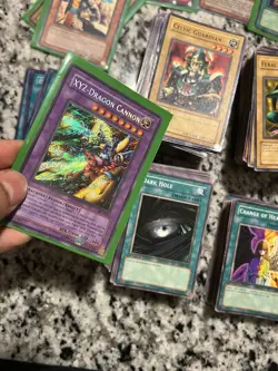 YU-GI-OH! RANDOM LOT OF CARDS- FIRST EDITIONS/ VINTAGE AND MODERN PLUS TIN BOX - Image 3