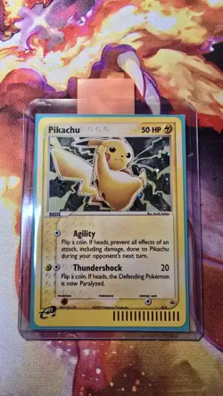 Pokemon Pikachu TCG Black Star Promo 012 E-Reader Holo Card 2003 - Image 1