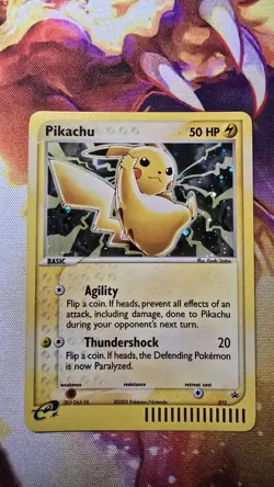 Pokemon Pikachu TCG Black Star Promo 012 E-Reader Holo Card 2003 - Image 3