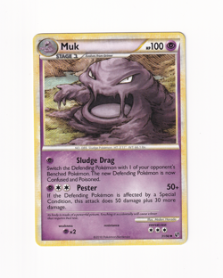 Muck 31/90 Undaunted 2010 Regular Non Holo Common Pokemon Card Light Played LP - Image 1