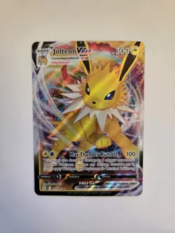 Pokemon Jolteon VMAX Holo Ultra Rare TCG Card Evolving Skies 051/203 Error - Image 1