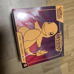 Pokemon Karmesin & Purpur Obsidian Flammen Top Trainer Box Glumanda Deutsch Neu - Image 1