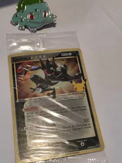 Greninja Gold Star SWSH 144 Pokemon Celebrations Sealed Promo Holo Card - Image 3