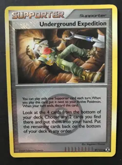 Underground Expedition 97/111 League Promo Crosshatch Pokemon Card Rising Rivals - Image 1