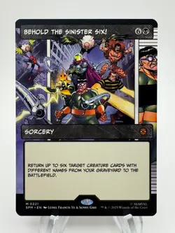 MTG Spider-Man BEHOLD THE SINISTER SIX! Borderless Mythic #221 - Image 1
