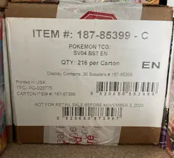 Pokemon SV04 Paradox Rift Booster Box Case Factory Sealed - Double Box Shipping - Image 1