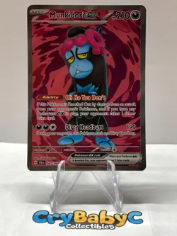 Pokemon Munkidori ex 083/064 Shrouded Fable Scarlet & Violet Ultra Rare Full Art - Image 1
