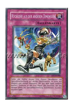 Yugioh EP1-DE008 Exclusive Packkarte - Ruckkehr aus der anderen Dimension - Image 1