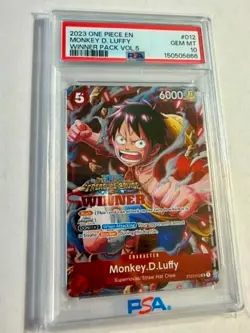 One Piece CCG Monkey.D.Luffy (Winner Pack Vol. 5) ST01-012 PSA 10 - Image 1