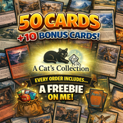 Magic The Gathering Bulk Lot - 50 Cards + 10 Bonus Cards - Image 1
