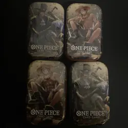 BRAND NEW-One Piece Card TCG Vol 2 Mini Tins OP-13 Lot Of 4 Tins Sealed - Image 1