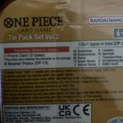BRAND NEW-One Piece Card TCG Vol 2 Mini Tins OP-13 Lot Of 4 Tins Sealed - Image 3