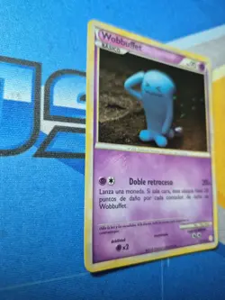 2010 Pokemon WOBBUFFET HeartGold & SoulSilver Base COSMOS HOLO Card 13/123 SWIRL - Image 2