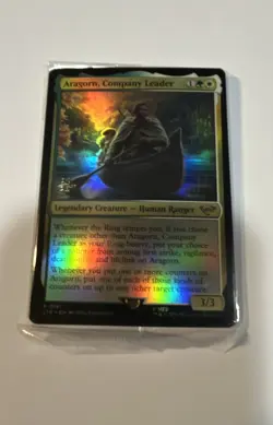 Aragorn, Company Leader Prerelease Cards Foil In Cello - Image 1