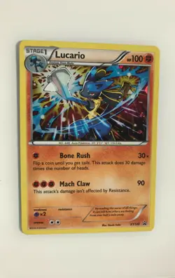 Lucario XY140 Holo - XY Promo - NM Condition (+ an Exclusive Eevee Card Sleeve) - Image 1