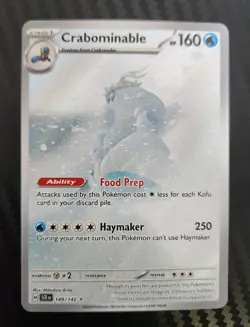 Pokemon TCG Crabominable 149/142 Stellar Crown Illustration Rare English - Image 1