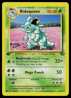 Pokemon Card - Nidoqueen Jungle 23/64 1st Edition Rare - Image 1