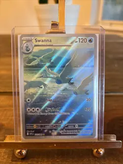 Pokemon TCG White Flare Swanna Illustration Rare Card 110/086 NM Condition - Image 1
