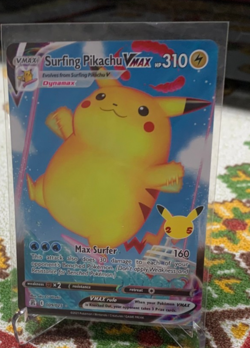 Surfing Pikachu VMAX | 009/025 | NEAR MINT | Celebrations | Pokemon Card - Image 1