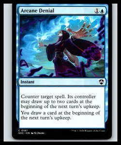 Arcane Denial | 187 NM/M | Commander: Secrets of Strixhaven | Magic MTG - Image 1