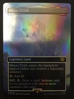 MTG Universes Beyond: LOTR #420 Minas Tirith Borderless FOIL LP - Image 1