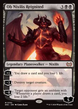 NM Ob Nixilis Reignited, MTG, Duskmourn Commander, Magic the Gathering, 152 - Image 1