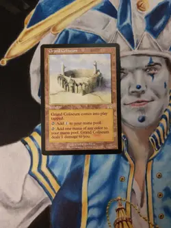 Grand Coliseum MTG Onslaught Rare Land Moderately Played x1 GC1 - Image 1