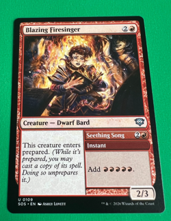 MTG - Blazing Firesinger - Secrets of Strixhaven - Image 1