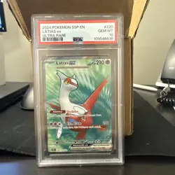 2024 Pokemon Ssp En-Surging Sparks Ultra Rare Latias Ex #220 PSA 10 - Image 1