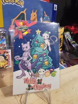 Pokemon Merry Christmas Card Database - Christmas Mew & Mewtwo - Image 2