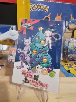 Pokemon Merry Christmas Card Database - Christmas Mew & Mewtwo - Image 3