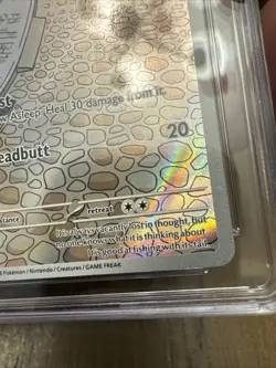 Super Clean ! Pokemon TCG Slowpoke Scarlet & Violet Base IR 204/198 CGC 10 - Image 4