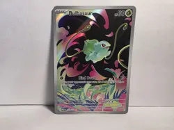 Bulbasaur ME01: Mega Evolution Illustration Rare 133/132 Holo Pokemon TCG - Image 1