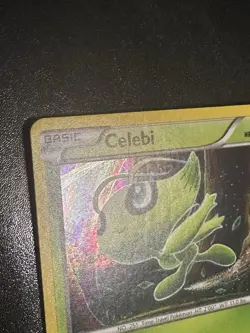 Celebi XY187 Pokemon XY Black Star Promo Holo LP - Image 2