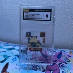 Pokemon Snorlax #D40 Amada Super DX Clear Sticker 1998 CGC 9 - Image 1