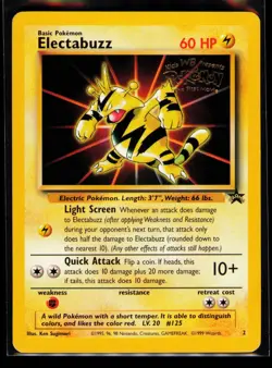1999 Pokemon TCG Electabuzz (Movie Promo) WoTC Promo #02/53 - Image 1