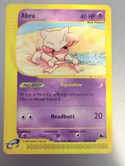 Pokemon Abra 46/144 – Skyridge (2003) – NEVER Played – Clean NM/M – Non‑Holo - Image 1