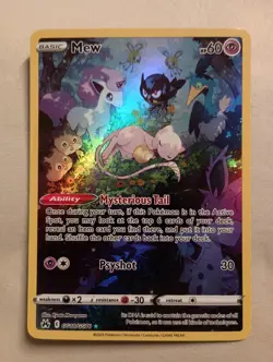 Pokemon Mew GG10/GG70 Crown Zenith Galarian Gallery Ultra Rare Full Art Holo M - Image 1