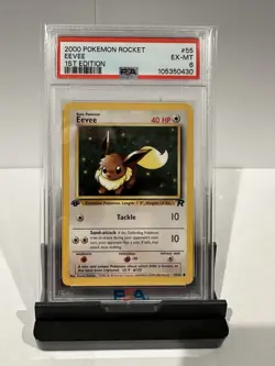 Pokemon 1st Edition Eevee Team Rocket Set 55/82 - PSA 6 EX-MT - Image 1