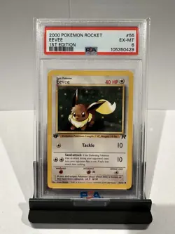Pokemon 1st Edition Eevee Team Rocket Set 55/82 - PSA 6 EX-MT - Image 3